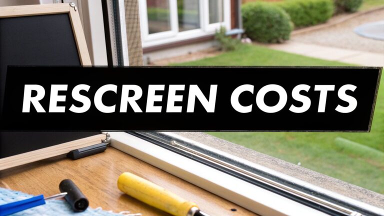 Your Guide to the Cost to Rescreen Window Screens
