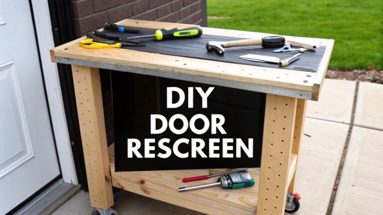 How to Rescreen a Door A Pro DIY Guide