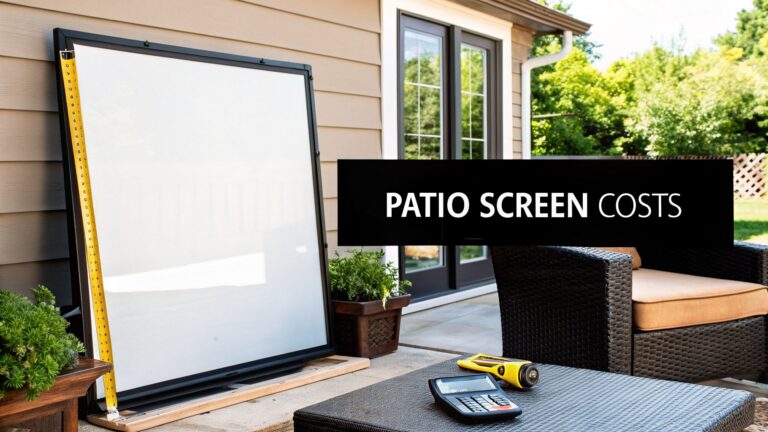 Patio Screen Replacement Cost: Your 2026 Guide
