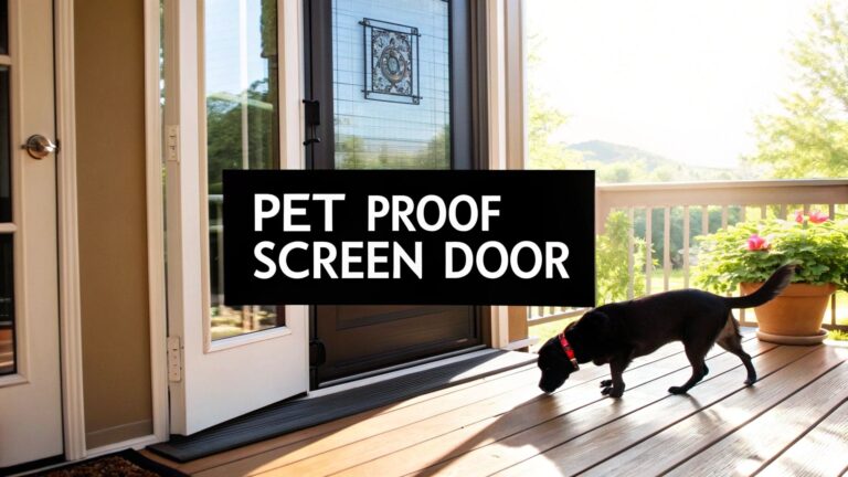 The Essential Guide to Pet Proof Screen Doors