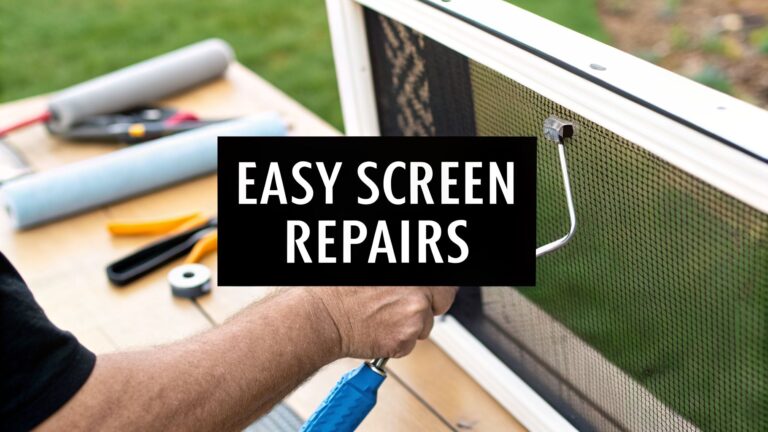 Screen Enclosure Repairs: Easy Fixes and Tips for a Pro-Grade Space
