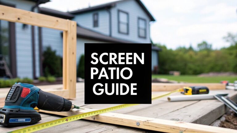 Your Guide to a Flawless Screen Patio Installation