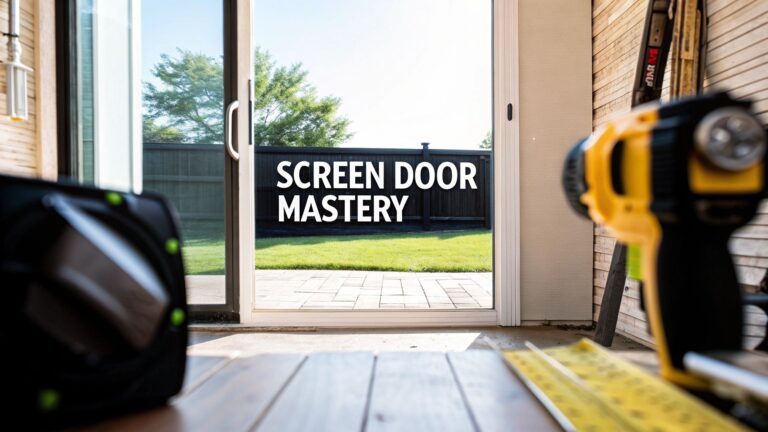 Mastering Sliding Screen Door Installation From Start to Finish