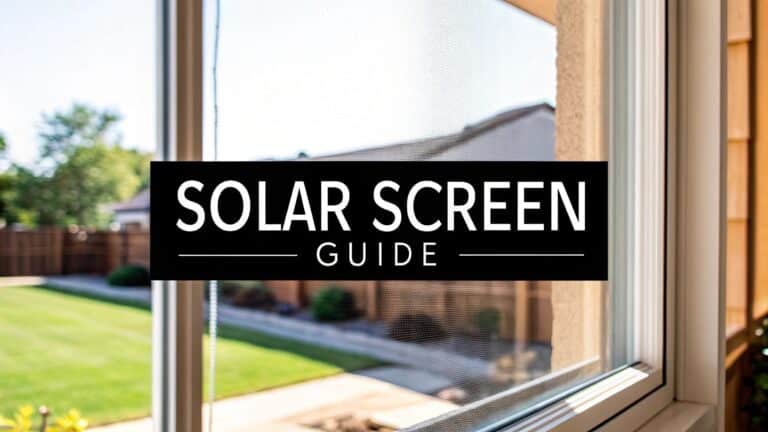 Choosing the Best Solar Screen Material for Windows