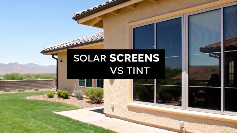 Solar Screens vs Window Tint for Phoenix Homes