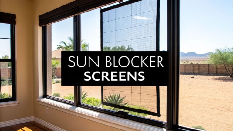 Sun blocker window screens: Cut Energy Costs and Boost Comfort in Arizona