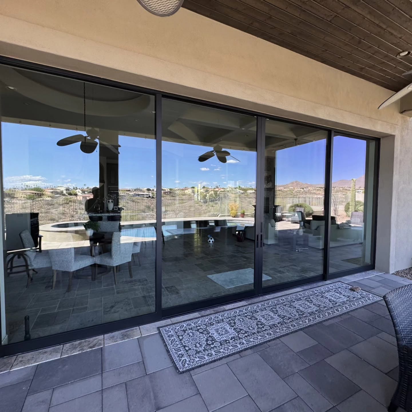 Luxury home with clean windows